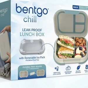 Bentgo Chill Leak-Proof Lunch Box - Gray/Teal
